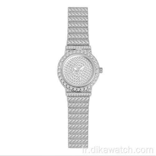 Nouvelle vente chaude BS FA1101 usine directe de luxe plein diamant dames montre mode bracelet en acier montres de haute qualité